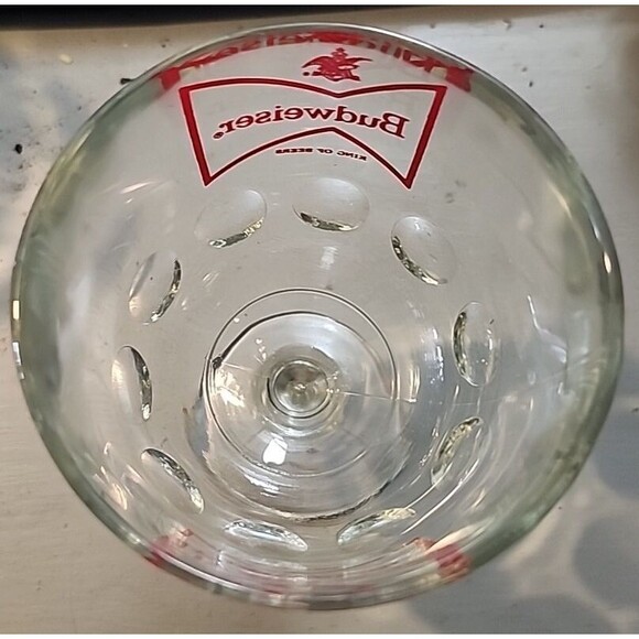 Vintage Budweiser Beer Goblet – Bowtie Logo Chalice Glass Barware - Picture 3 of 8